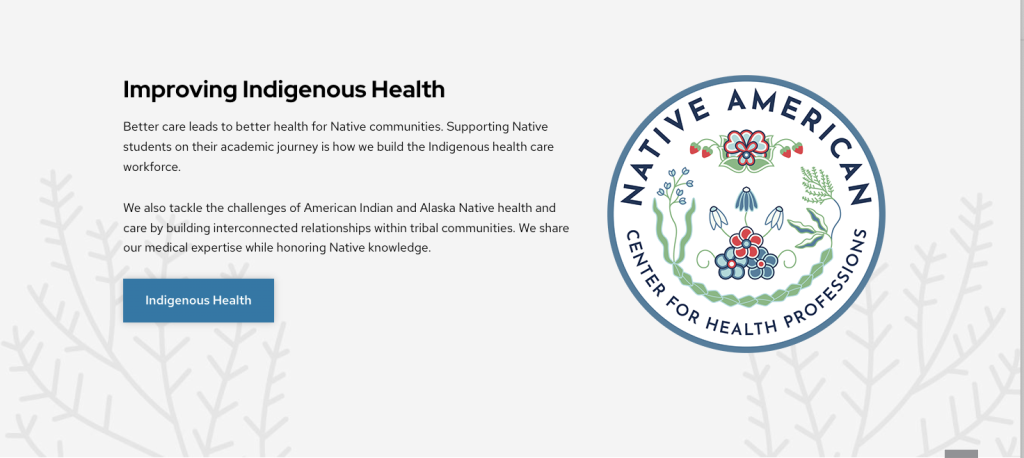 NACHP logo with text on right and design elements in background